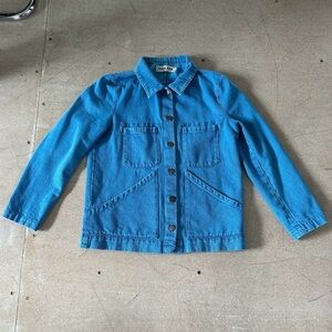 Carleen Triangle Pocket Denim Chore Jacket - Big Sky**